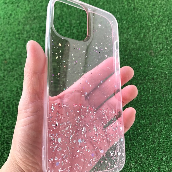 iPhone 12 pro max glitter pink clear - Picture 3 of 7
